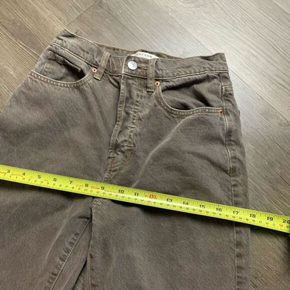 PacSun Dad Jean Brown Retro 24” Straight Leg High Rise - Picture 7 of 9